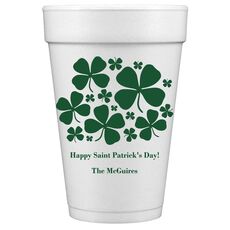 Clovers Styrofoam Cups