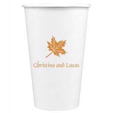 Little Autumn Leaf Paper Coffee Cups
