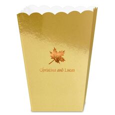 Little Autumn Leaf Mini Popcorn Boxes