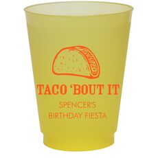 Taco Bout It Colored Shatterproof Cups
