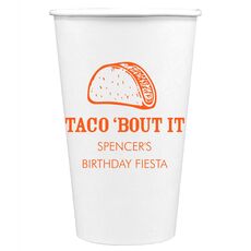 Taco Bout It Paper Coffee Cups