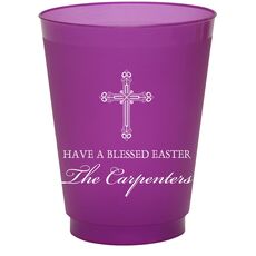 Religious Cross Colored Shatterproof Cups