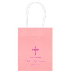 Religious Cross Mini Twisted Handled Bags