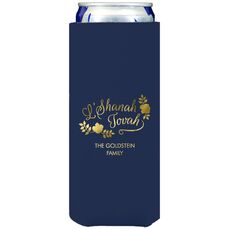 Floral L'Shanah Tovah Collapsible Slim Huggers