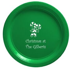 Candy Cane Paper Plates