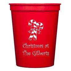 Candy Cane Stadium Cups