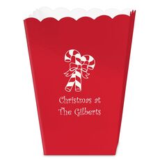 Candy Cane Mini Popcorn Boxes