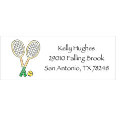Tennis Pro Return Address Labels