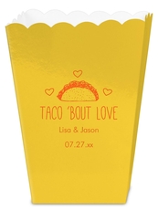 Taco Bout Love Mini Popcorn Boxes