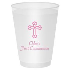 Ornate Cross Shatterproof Cups