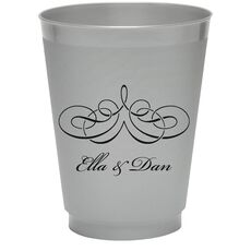 Magnificent Scroll Colored Shatterproof Cups