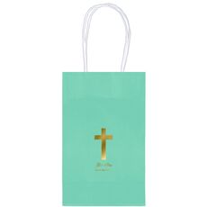 Simple Cross Medium Twisted Handled Bags