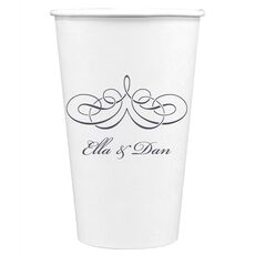 Magnificent Scroll Paper Coffee Cups