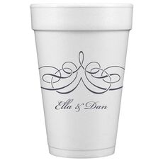 Magnificent Scroll Styrofoam Cups