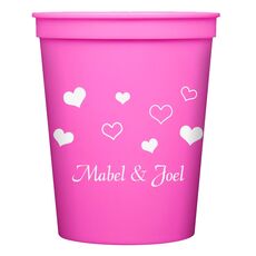 Pretty Hearts Galore Stadium Cups