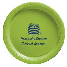 Sophisticated Birthday Cake Paper Plates