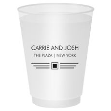 Modern Deco Scroll Shatterproof Cups