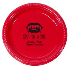 Stay For A Bite Plastic Plates