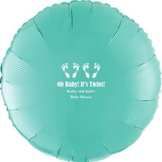 Seeing Double Twinkle Toes Mylar Balloons