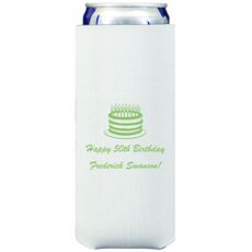 Sophisticated Birthday Cake Collapsible Slim Huggers