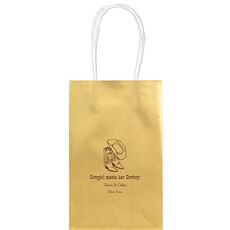 Western Boots & Cowboy Hat Medium Twisted Handled Bags