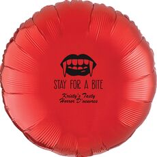 Stay For A Bite Mylar Balloons