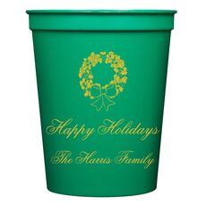 Traditional Wreath Stadium Cups