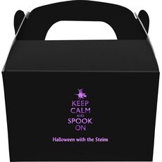 Keep Calm and Spook On Gable Favor Boxes