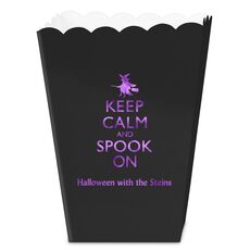 Keep Calm and Spook On Mini Popcorn Boxes