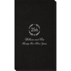 Pick Your Anniversary Wreath Linen Like Guest Towels