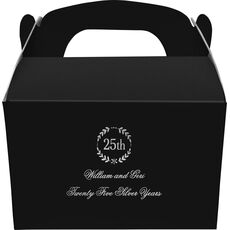 Pick Your Anniversary Wreath Gable Favor Boxes