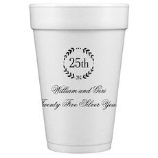 Pick Your Anniversary Wreath Styrofoam Cups