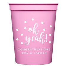 Confetti Dots Oh Yeah! Stadium Cups