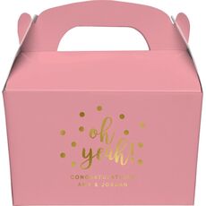 Confetti Dots Oh Yeah! Gable Favor Boxes