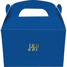 Simple 3 Initials Monogram Gable Favor Boxes