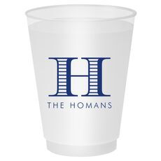 Frosted Plastic Shatterproof Personalized Cups / 50 Count