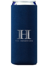 Striped Initial Collapsible Slim Huggers