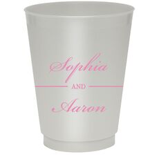 Duo Name Colored Shatterproof Cups