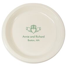 Traditional Irish Claddaugh Plastic Plates