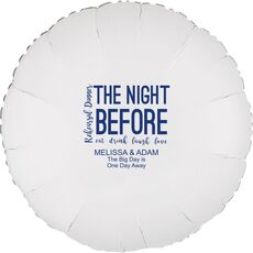 The Night Before Mylar Balloons