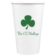 Three Leaf Shamrock Paper Coffee Cups