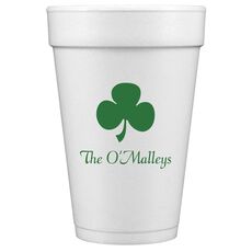 Three Leaf Shamrock Styrofoam Cups