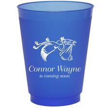 Special Stork Delivery Colored Shatterproof Cups