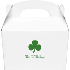 Three Leaf Shamrock Gable Favor Boxes