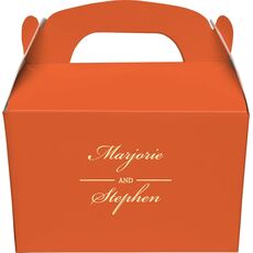 Duo Name Gable Favor Boxes