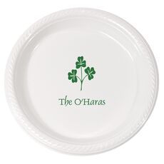 Three Clovers Plastic Plates