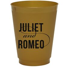 Modern Couple Colored Shatterproof Cups