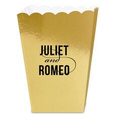 Modern Couple Mini Popcorn Boxes