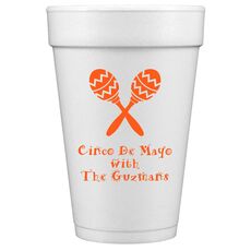 Maracas Styrofoam Cups