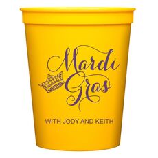 Mardi Gras Crown Stadium Cups